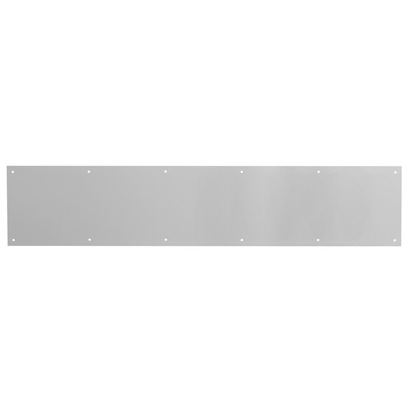 Plaque de protection pour porte Prime-Line (paquet simple), Nickel satiné
