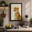 Cheetah in Profile Boho 1 Piece Wrapped Canvas Wall Art-1532914989-1532914978