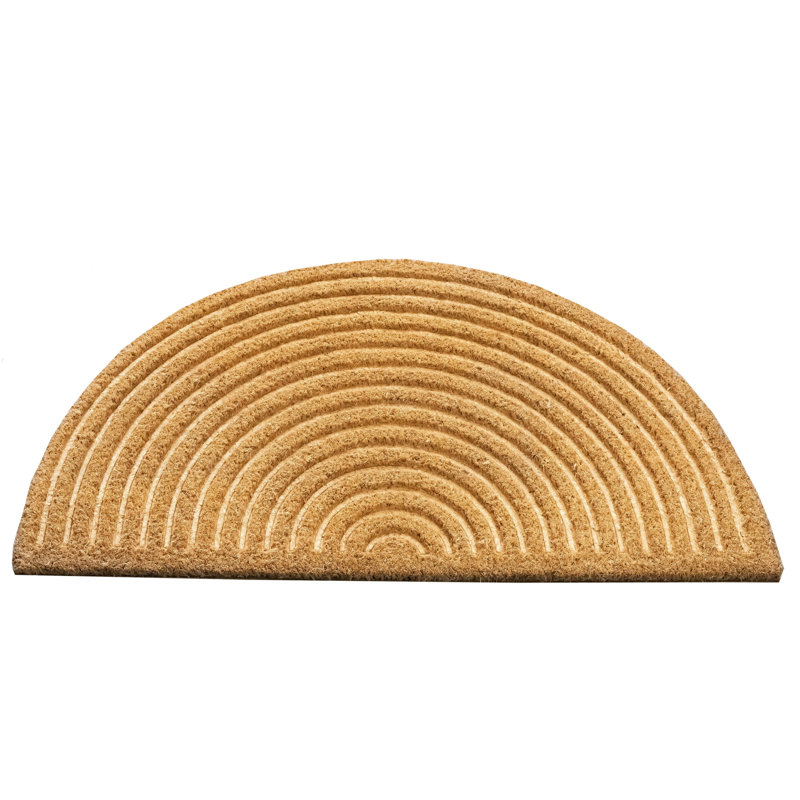 Tapis de porte en coco naturel gaufré antidérapant de qualité supérieure pour porte d'entrée intérieure extérieure, entrée de porche extérieur, décor de maison d'entrée de ferme