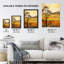 African Savannah Artwork Ochre Tropical Grassland In Summer Large Wall Unframed Art Poster Print Thick Paper 18X24 Inch