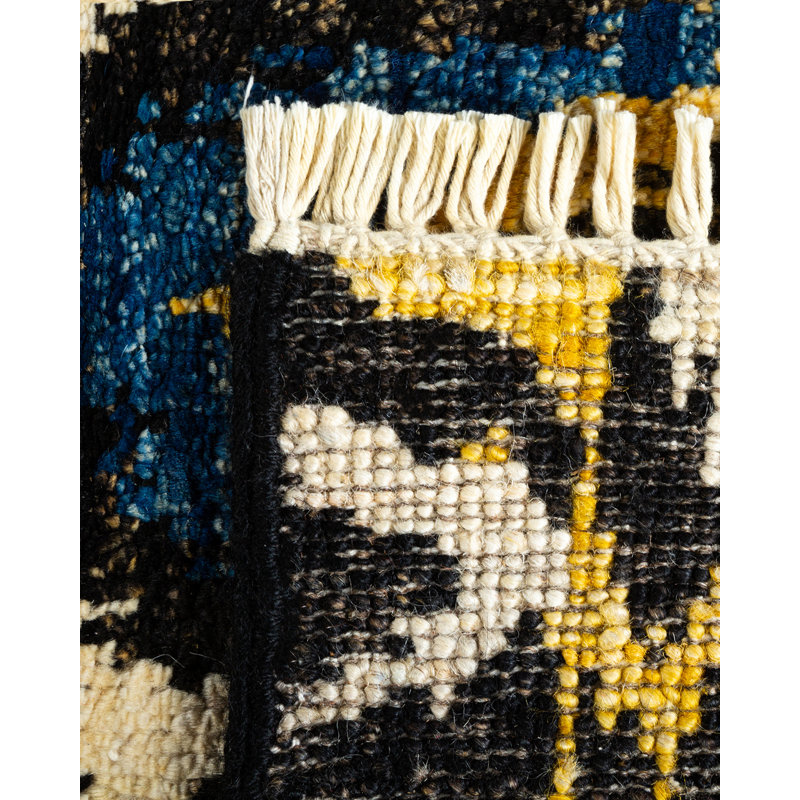 Contemporary One-of-a-Kind 4' 1" X 6' 2" Hand Knotted Area Rug