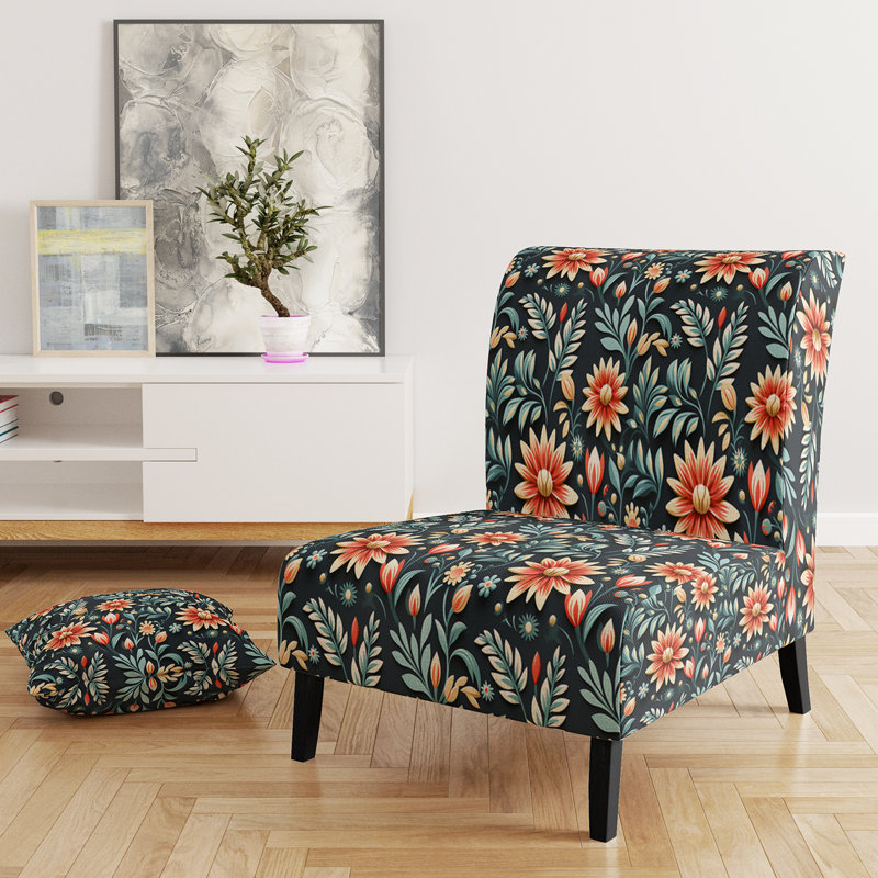 Fauteuil de chambre Tribal Green Damask Accents