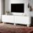 Modern Wavy Door TV Stand for TVs up to 75", Cream Media Console with 4 Cabinets, Adjustable Shelves & Cable Management for Living Room-885064152