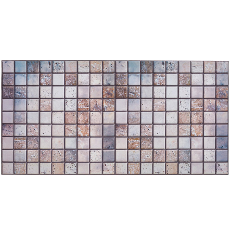 96 cm Wall Paneling, Beige/Grey