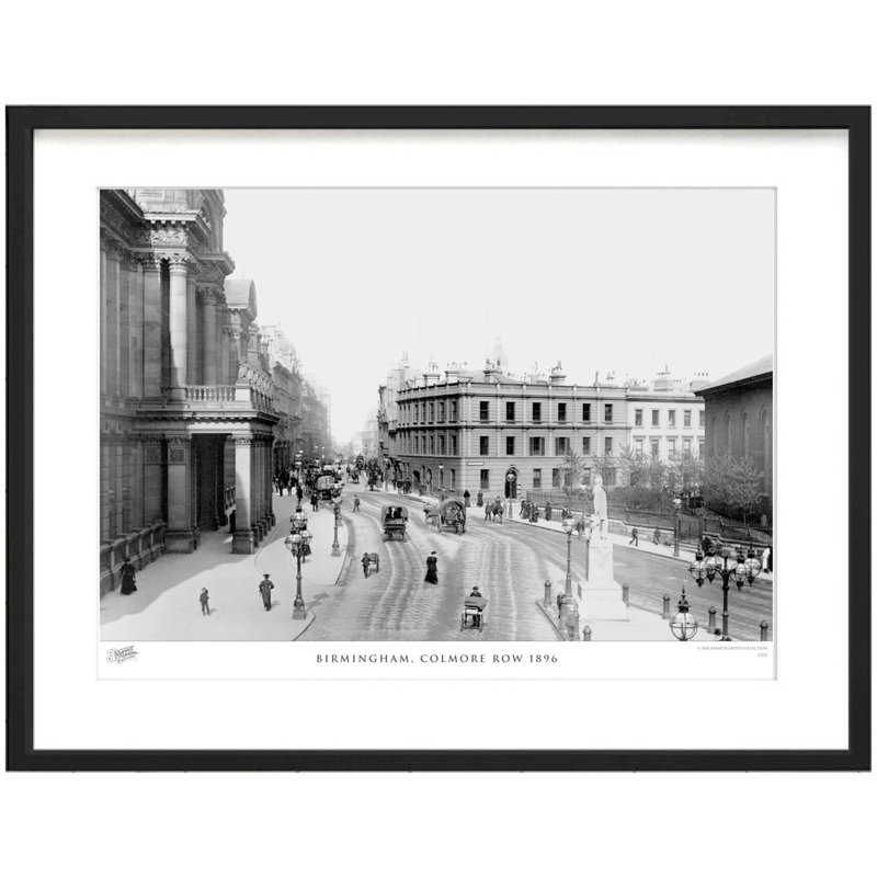 Birmingham, Colmore Row 1896 - Single Picture Frame Print, 60cm H x 80cm W x 2.3cm D