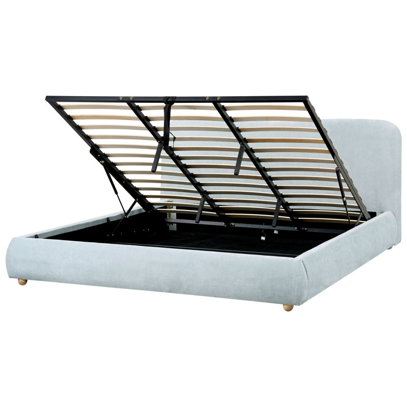 Ottoman Bed BLAGNAC 200 cm, Blue, Super King (6')