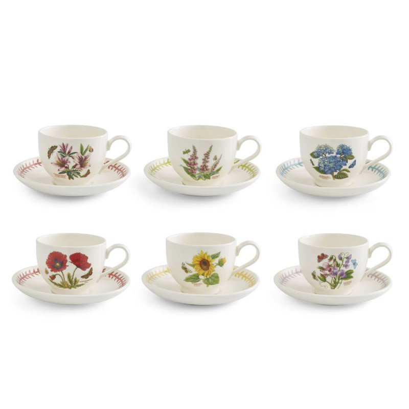 Portmeirion, Botanic Garden Meadow - Assorted Teacups & Saucers
