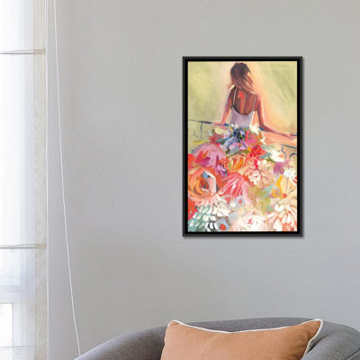 Fleur, reproduction d'art sur toile encadrée