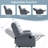 2 Seater Loveseat Recliner with Side Pockets,Fashion Classics Double Recliner with Soft backrest, cushion, and armrest for Small Space,Apartment,Office,Living Room(Dark Grey)-146590654