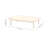Walnut Rectangular End Table With Curved Edge Coffee Table