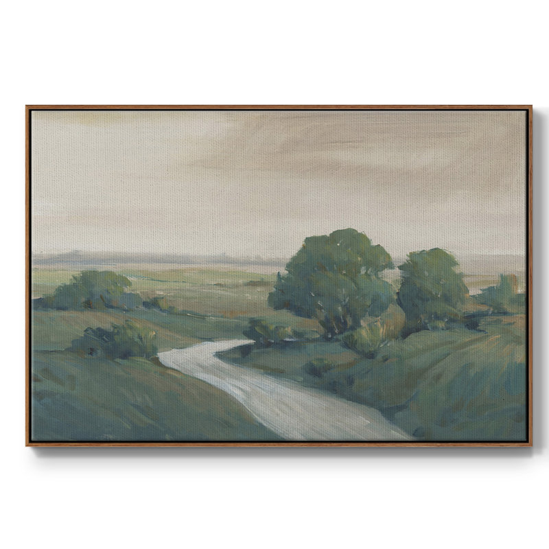 «Run Creek II», toile tendue avec châssis de qualité supérieure - prête à être accrochée, H 27 po x l 41 po x P 2 po, Noyer