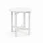 Table de bout en HDPE pour l'extérieur, table de bout ronde pour patio toutes saisons 16 po