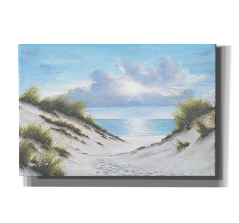«Sand And Sea» par Diane Romanello, H 40 po x l 60 po x P 1,5 po