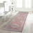 BELIDA Machine Washable Vintage Foldable Area Rugs Pink Ivory-82962365