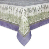 Lavender Handmade Floral Tablecloth