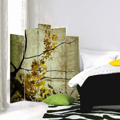 Abasi-Ima 180cm W x 170cm H 5 - Panel Folding Room Divider