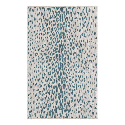 Teal Samburu Indoor/Outdoor Safari Rug