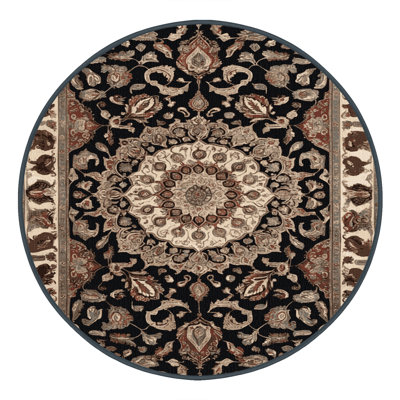 Machine Washable Persian Brown Area Rug