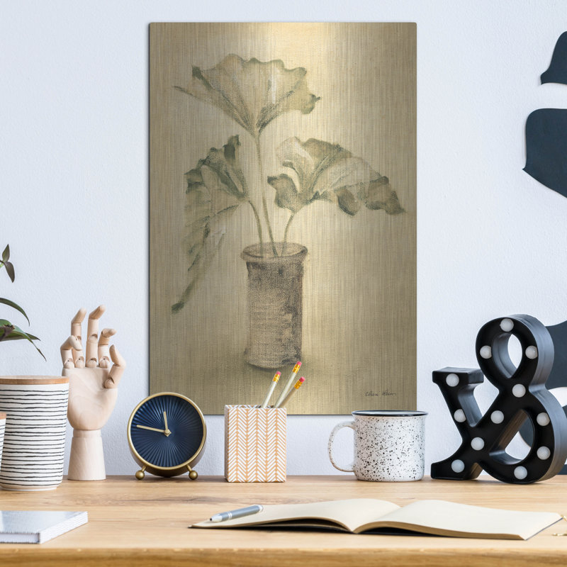 Art mural en métal Winston Porter «Palm 2» par Cheri Blum, H 16 po x l 12 po