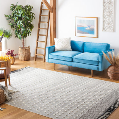 Tapis marocain en laine / coton tissé à plat marocain noir / ivoire