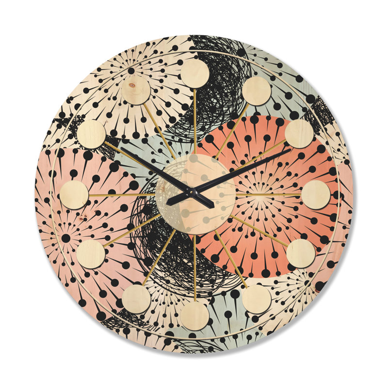 Horloge murale abstraite I, Grand