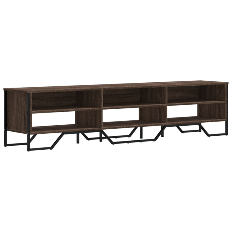 Andan Unfinished TV Stand, Brown Oak, 180cm