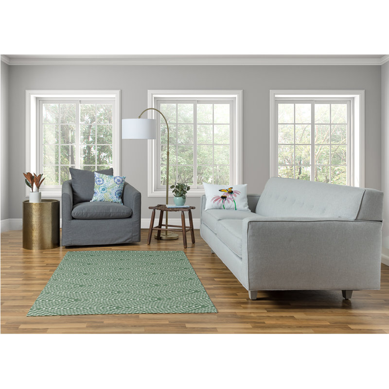 Cynde Chenille Chevron Indoor Rug, Rectangle 4' x 6'