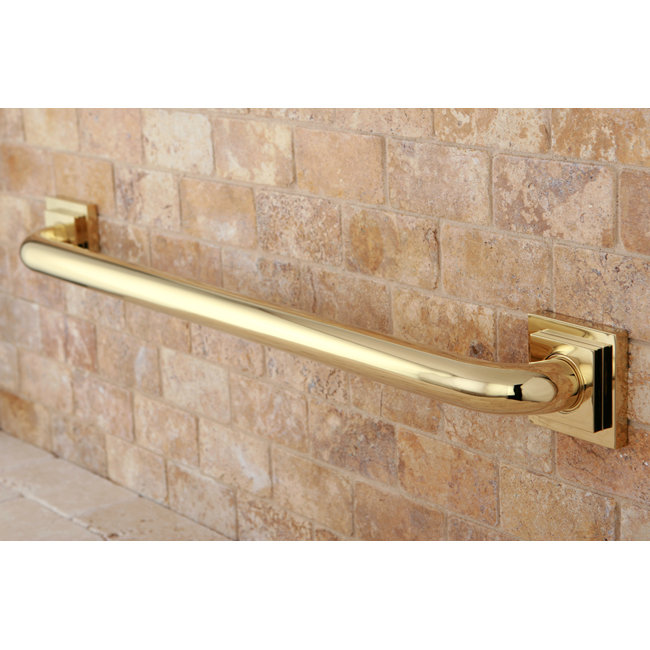 Kingston Brass Claremont 1-1/4 Inch O.D Grab Bar, 36" W, Polished Brass