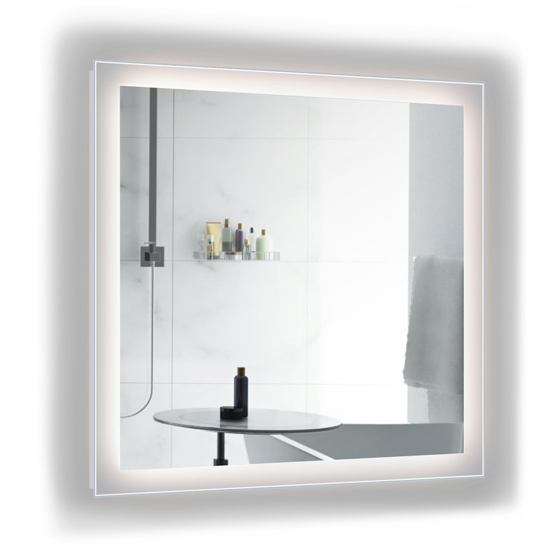 Miroir de salle de bain mural Raney, 36 po x 36 po