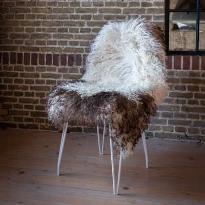 Chellsey Solid Colour Sheepskin Hand Woven 55cm X 95cm Area Rug