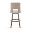 Tabouret de bar et de comptoir pivotant avec dossier Seagrass Arshavir-198901421-198901423