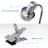 O’Bright LED Clip-On Light Desk, Dimmable LED Desk Lamp With Metal Clamp, 5W LED, Silver-1317465037