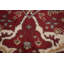 Tapis rouge et ivoire pour vestibule indien Oushak 3 x 5