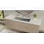 Lavabo de salle de bain encastrable en résine 39,4 po x 16,7 po Badeloft UB-05-XL-GGRY