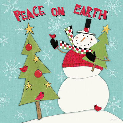 Snowman Sentiments III by Anne Tavoletti - Wrapped Canvas Painting
