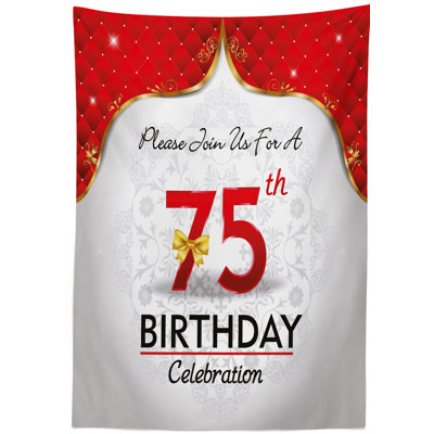 75th Birthday Tablecloth