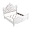Lit de style moderne Opulence en bois blanc perle-1216286324
