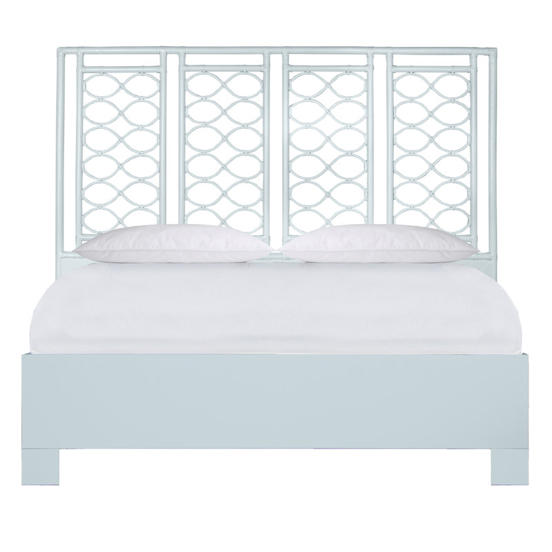 Infinity Low Profile Standard Bed, King, Light Blue