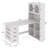 L-Shaped Computer Desk with Built-In Electrical Outlet-738277994