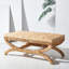 Table basse Hugo tissée en jacinthe d'eau et jacinthe d'eau 