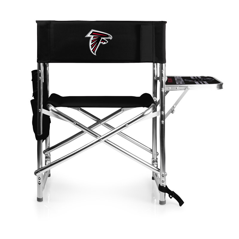Folding Director Chair, Atlanta Falcons, Black