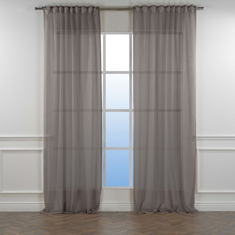 Sheer Curtain, 140cm Width x 225cm Drop, Golden Rise