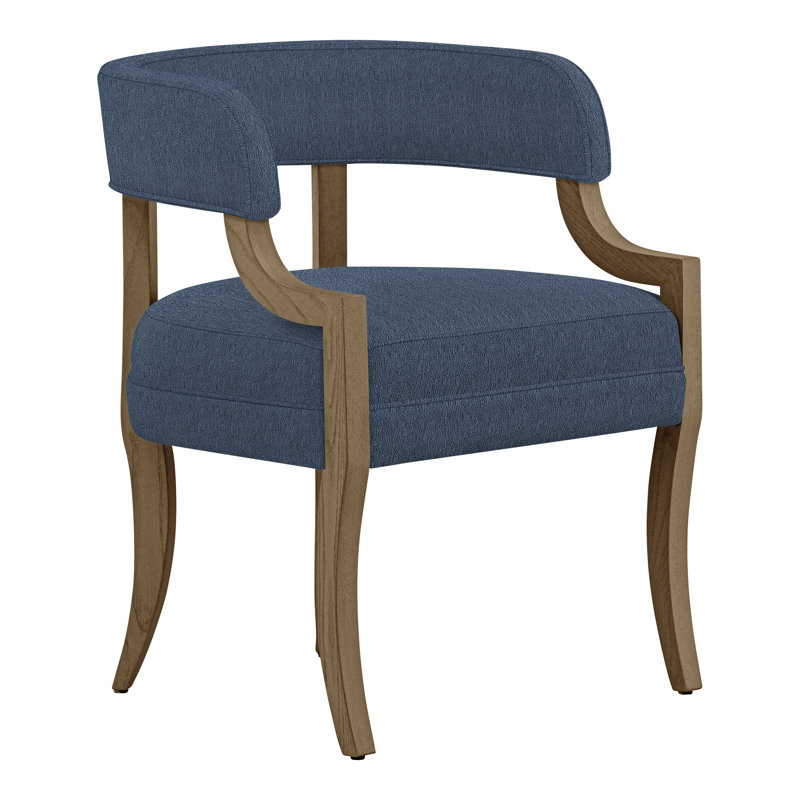 Thom Filicia Home Otisco Upholstered Back Arm Chair, Hampton, Navada Blue