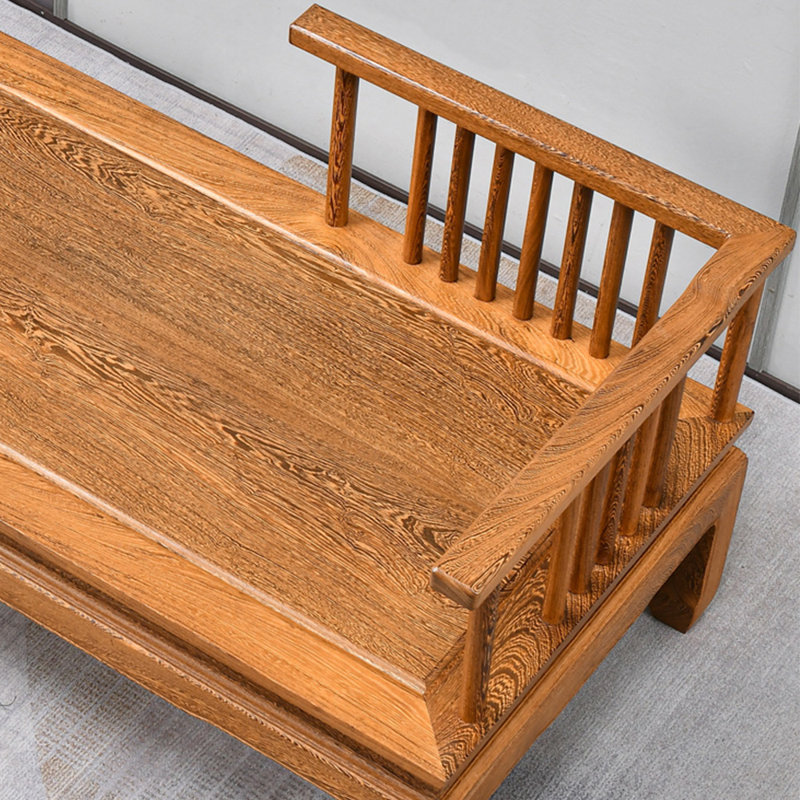 Chaise longue élégante en bois massif, Orienté à droite
