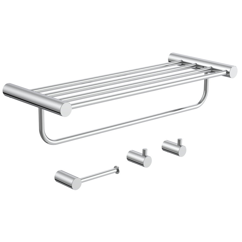 Ensembles de quincaillerie de salle de bain 4 pièces Jive, Chrome poli