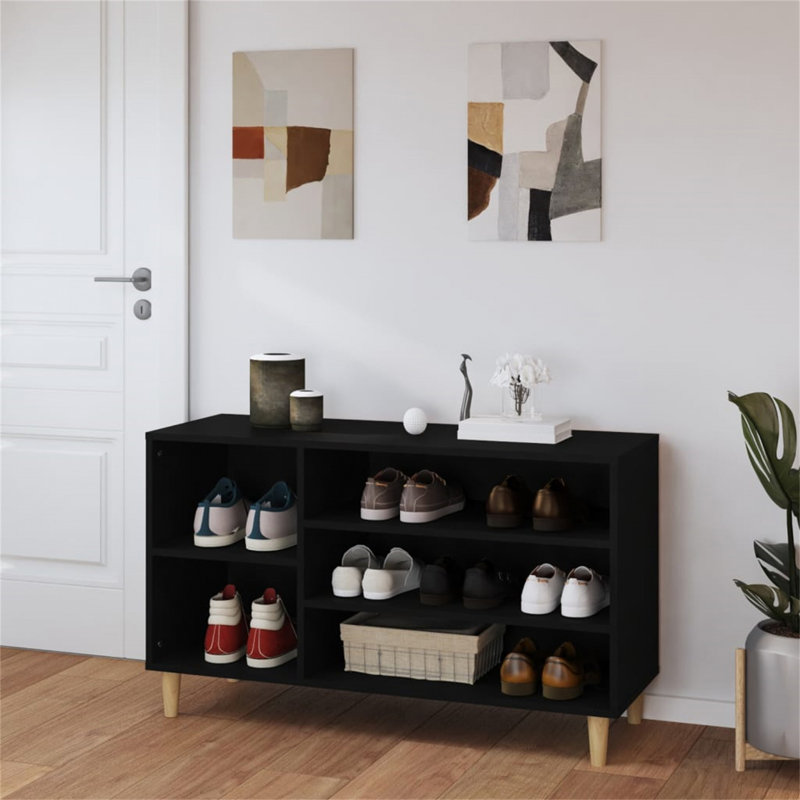 11 Pair Shoe Rack, Black