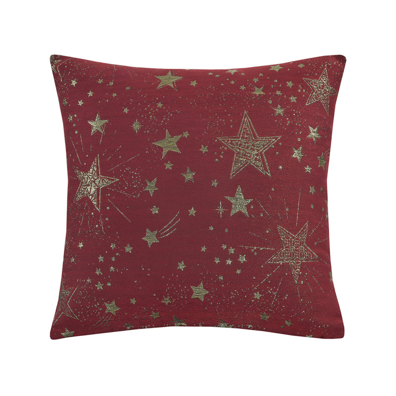 Housse de coussin décoratif Violet Linen Seasonal Xmas Christmas Holiday Glamours Pattern, Pas de bourre