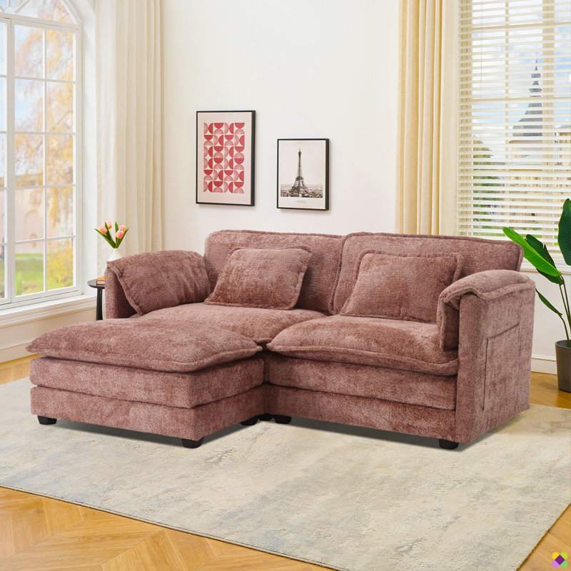 Canapé modulaire Eugenijus, Rose
