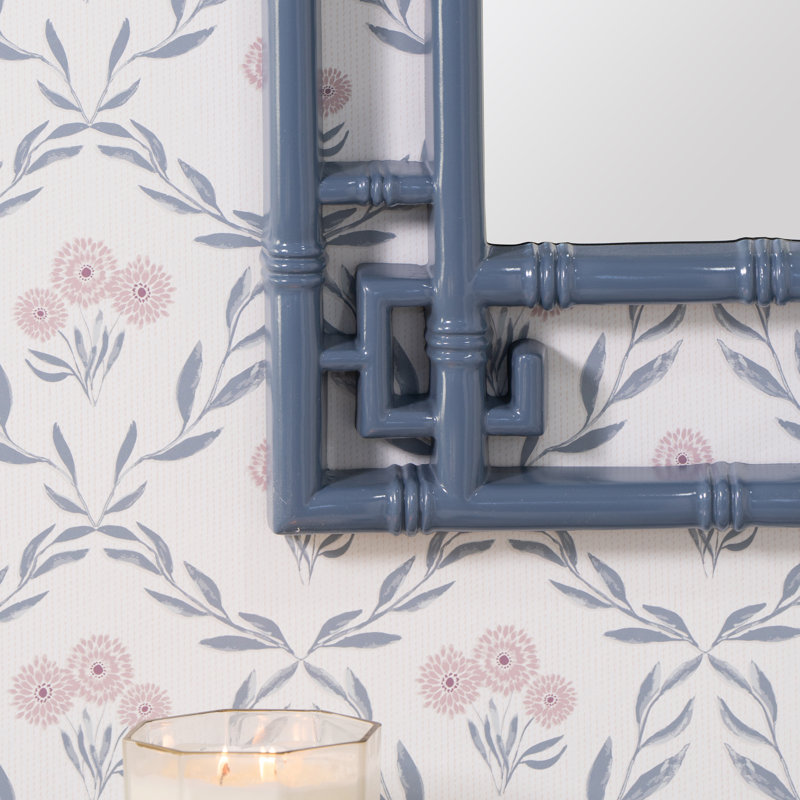 Shing Resin Wall Mirror, Denim