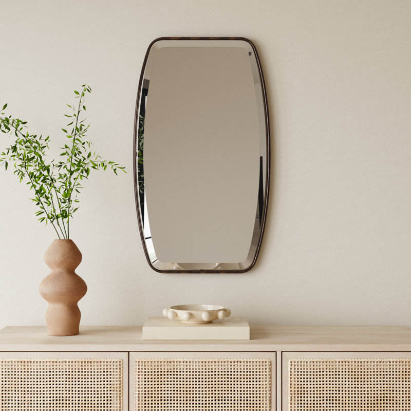 Rylie Metal Wall Mirror, Bronze